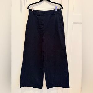 House of Harlow Black Wide Leg Sparkle Black Rhinestone Detail Women's Size 8